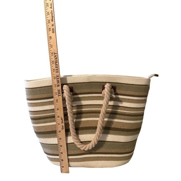 💖Unbranded woven cord bag with rope handles - Picture 2 of 6